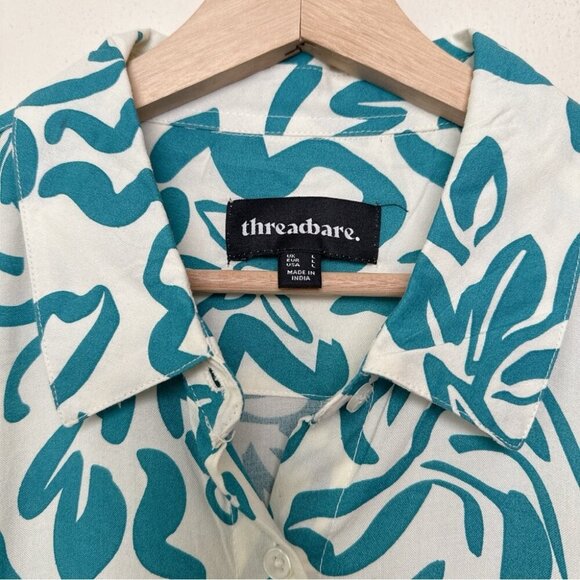 Threadbare Womens Large Turquoise Midi Shirt Dress - Picture 7 of 12